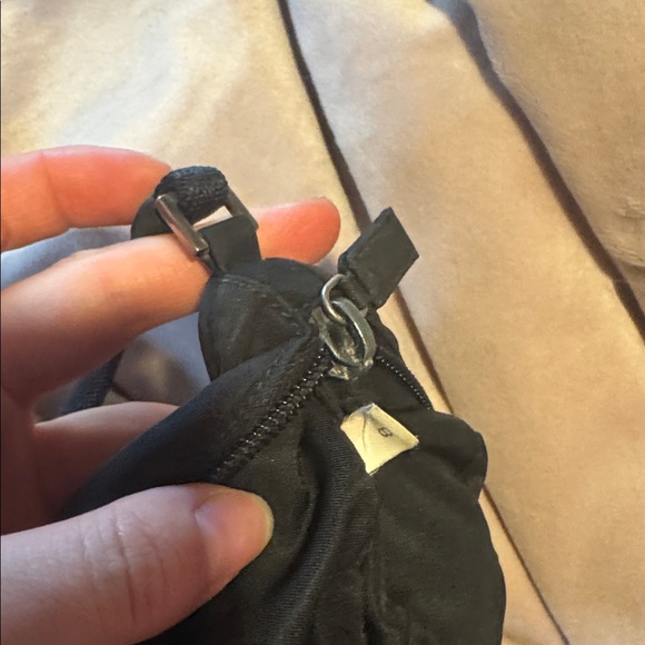 Prada Black Nylon Tessuto Pochette Shoulder Bag - Picture 7 of 8